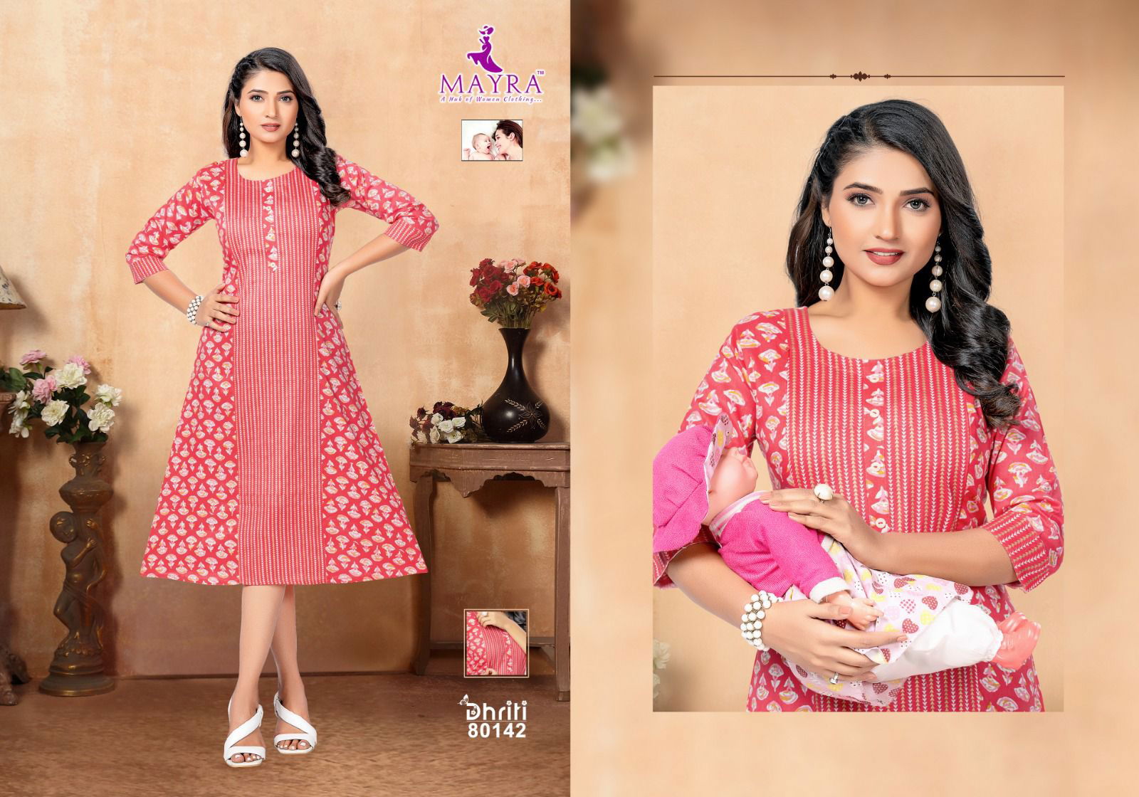 Dhriti Vol 2 By Mayra Feeding Designer Kurtis Catalog